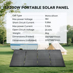 Sorein 200W Portable Solar Panels
