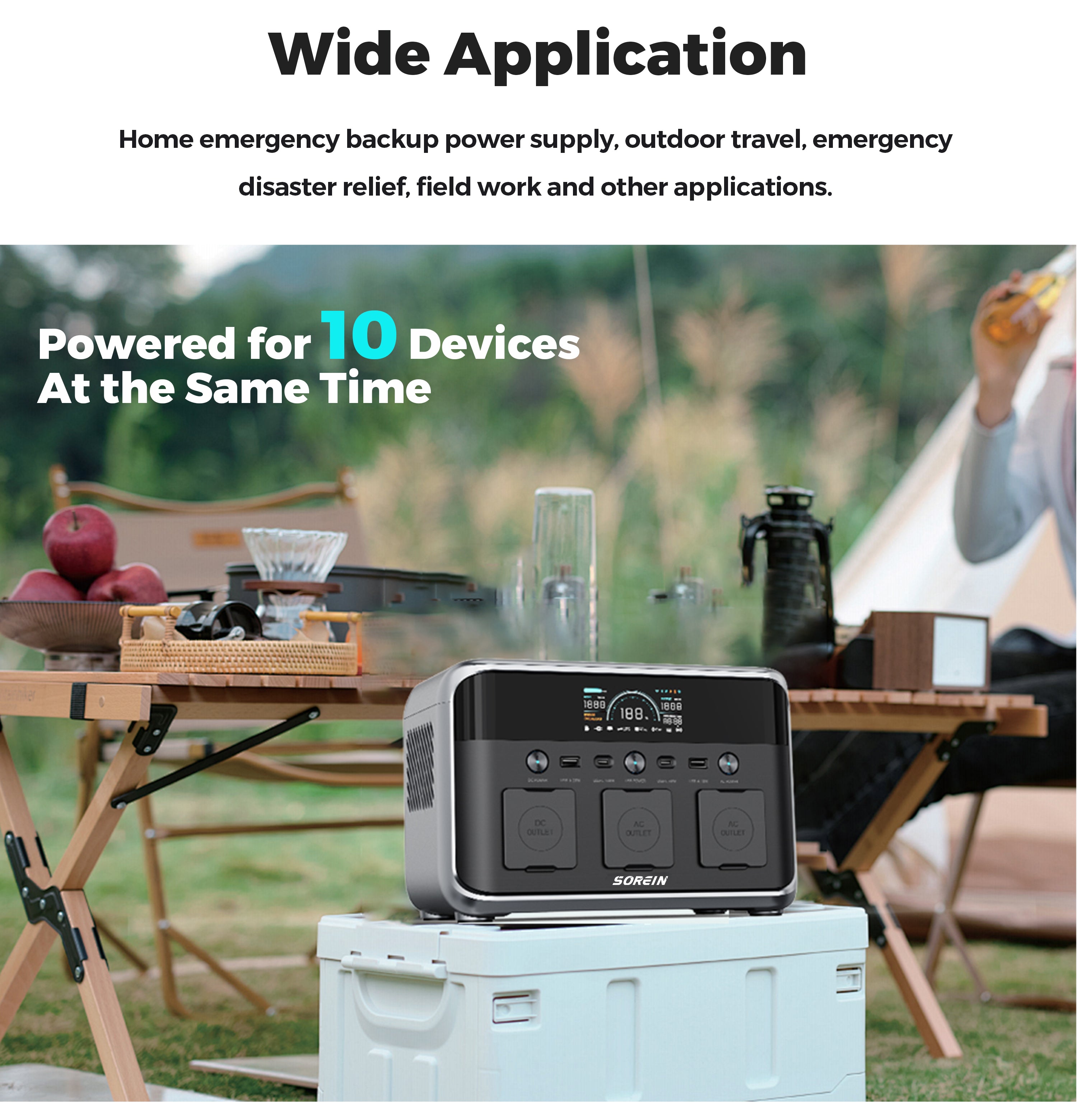 Sorein P600 600W 481Wh Lifepo4 Power Station