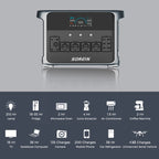 Sorein P2400 2400W 2160Wh Lifepo4 Portable Power Station