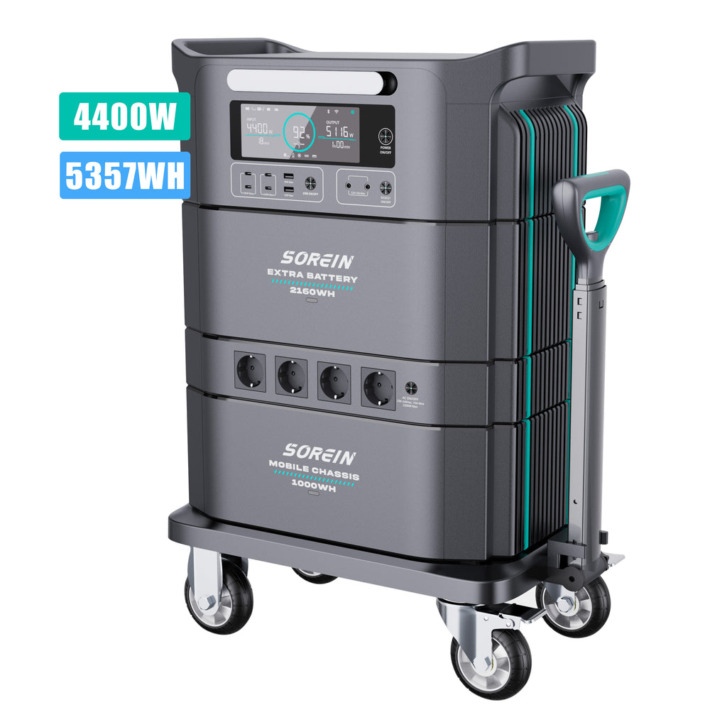 Sorein A5 5357Wh Stackable Solar Generator Power Station