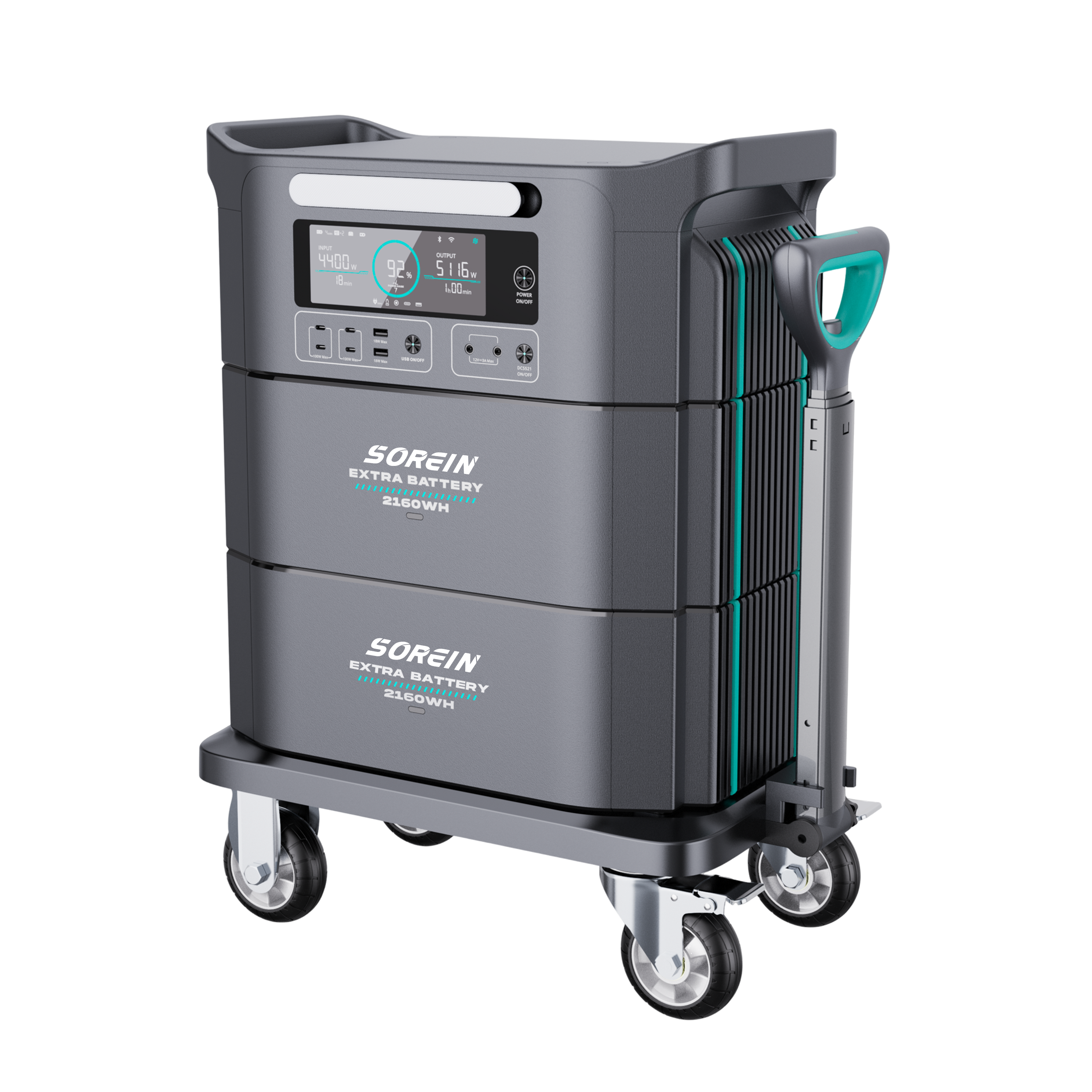 Sorein A5 5357Wh Stackable Solar Generator Power Station
